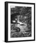 Boy Fishing by the Bridge over the Laroch in Ballachulish-Hans Wild-Framed Photographic Print