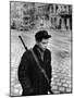 Boy Freedom Fighter Carrying Rifle During Hungarian Revolution Against Soviet Backed Government-Michael Rougier-Mounted Photographic Print