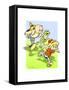 Boy-Frog-Girl-Nate Owens-Framed Stretched Canvas