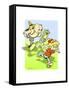 Boy-Frog-Girl-Nate Owens-Framed Stretched Canvas