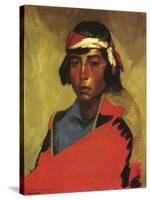 Boy from the Tesuque Pueblo, 1916-Robert Cozad Henri-Stretched Canvas