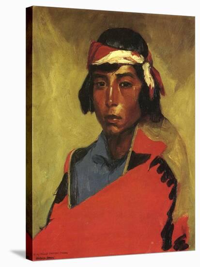 Boy from the Tesuque Pueblo, 1916-Robert Cozad Henri-Stretched Canvas