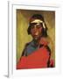 Boy from the Tesuque Pueblo, 1916-Robert Cozad Henri-Framed Giclee Print