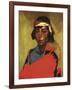 Boy from the Tesuque Pueblo, 1916-Robert Cozad Henri-Framed Giclee Print