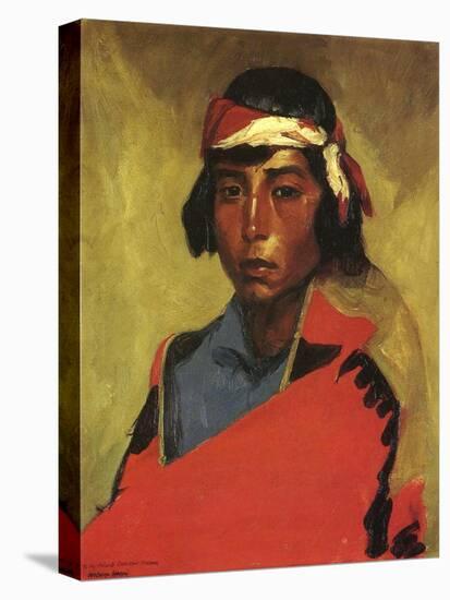 Boy from the Tesuque Pueblo, 1916-Robert Cozad Henri-Stretched Canvas