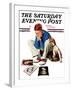 "Boy Gazing at Cover Girls" Saturday Evening Post Cover, September 22,1934-Norman Rockwell-Framed Giclee Print