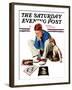 "Boy Gazing at Cover Girls" Saturday Evening Post Cover, September 22,1934-Norman Rockwell-Framed Giclee Print