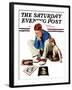 "Boy Gazing at Cover Girls" Saturday Evening Post Cover, September 22,1934-Norman Rockwell-Framed Giclee Print