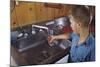 Boy Getting Glass of Tap Water-William P. Gottlieb-Mounted Photographic Print