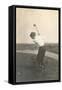 Boy Golfing in Field-null-Framed Stretched Canvas