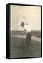 Boy Golfing in Field-null-Framed Stretched Canvas