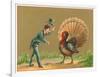 Boy Greeting Turkey-null-Framed Art Print