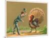 Boy Greeting Turkey-null-Mounted Art Print