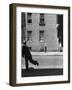 Boy Hitting Ball During Game of Stickball-Ralph Morse-Framed Photographic Print