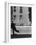 Boy Hitting Ball During Game of Stickball-Ralph Morse-Framed Photographic Print