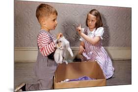 Boy Holding Kitten-William P. Gottlieb-Mounted Photographic Print