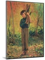 Boy Holding Logs, 1873-Winslow Homer-Mounted Giclee Print