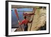 Boy Holding Oars-William P. Gottlieb-Framed Photographic Print