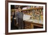 Boy Holding Paper in Newsstand-William P. Gottlieb-Framed Photographic Print