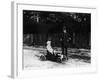 Boy in 1908 Mercedes Pedal Car-null-Framed Photographic Print