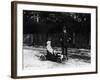 Boy in 1908 Mercedes Pedal Car-null-Framed Photographic Print