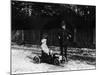 Boy in 1908 Mercedes Pedal Car-null-Mounted Photographic Print