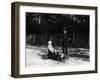 Boy in 1908 Mercedes Pedal Car-null-Framed Photographic Print