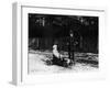 Boy in 1908 Mercedes Pedal Car-null-Framed Photographic Print