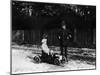 Boy in 1908 Mercedes Pedal Car-null-Mounted Photographic Print