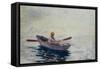 Boy in a Boat-Winslow Homer-Framed Stretched Canvas