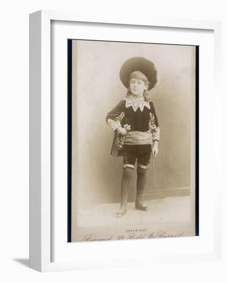 Boy in a Cavalier Costume (A Style-null-Framed Photographic Print