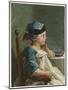 Boy in a Child's Chair, 1736 (Oil on Canvas)-Jean II Restout-Mounted Giclee Print