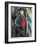 Boy in a Red Waistcoat-Paul Cézanne-Framed Giclee Print