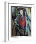 Boy in a Red Waistcoat-Paul Cézanne-Framed Giclee Print