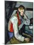 Boy in a Red Waistcoat-Paul Cézanne-Mounted Giclee Print