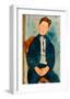 Boy in a Striped Sweater, 1918-Amedeo Modigliani-Framed Art Print