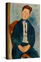 Boy in a Striped Sweater, 1918-Amedeo Modigliani-Stretched Canvas