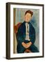 Boy in a Striped Sweater, 1918-Amedeo Modigliani-Framed Giclee Print