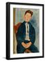 Boy in a Striped Sweater, 1918-Amedeo Modigliani-Framed Giclee Print