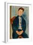 Boy in a Striped Sweater, 1918-Amedeo Modigliani-Framed Giclee Print