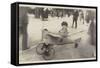 Boy in a Toy Aircraft-null-Framed Stretched Canvas