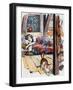 Boy in Bed-English School-Framed Giclee Print