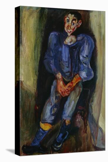 Boy in Blue, 1924-Chaim Soutine-Stretched Canvas