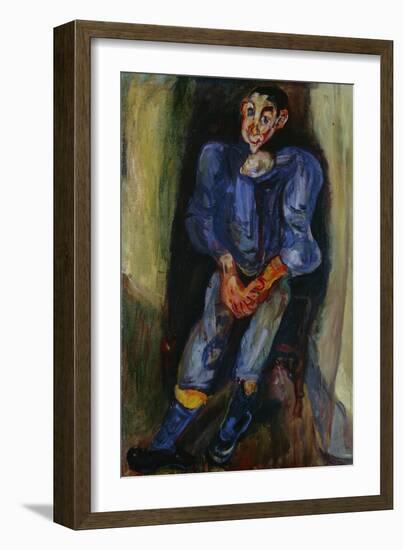 Boy in Blue, 1924-Chaim Soutine-Framed Giclee Print