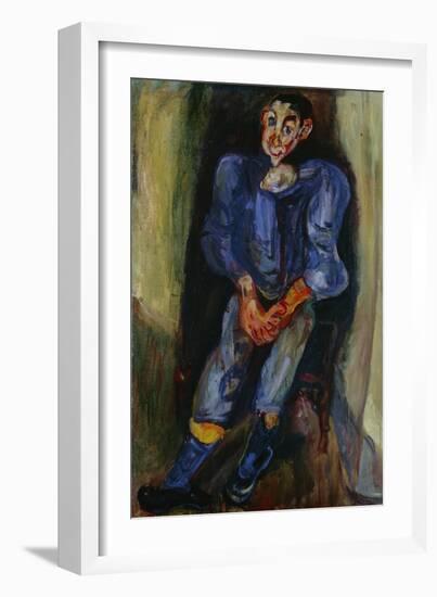 Boy in Blue, 1924-Chaim Soutine-Framed Giclee Print