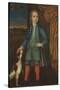Boy in blue coat, c.1730-American School-Stretched Canvas