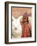 Boy in Costume with Llamas, Cuzco, Peru-Bill Bachmann-Framed Photographic Print