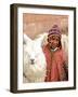 Boy in Costume with Llamas, Cuzco, Peru-Bill Bachmann-Framed Photographic Print