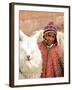 Boy in Costume with Llamas, Cuzco, Peru-Bill Bachmann-Framed Photographic Print