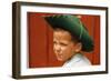 Boy in Cowboy Hat Making Funny Face-William P. Gottlieb-Framed Photographic Print